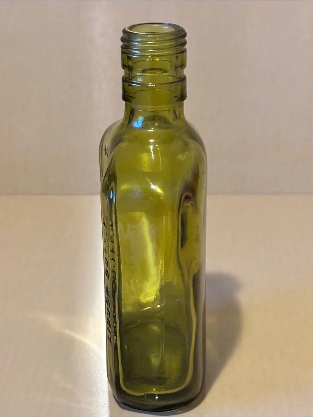 Vintage Olive Green Hennessy & Co Cognac Bottle